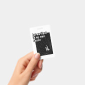 Laat me zweven in mijn eigen ruimte badge (Handheld)