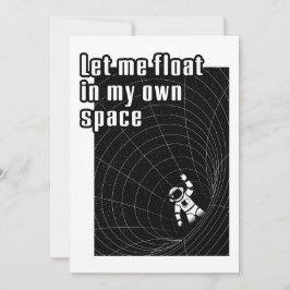 Laat me zweven in mijn eigen ruimte kaart