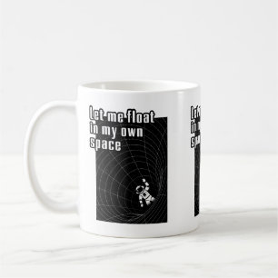 Laat me zweven in mijn eigen ruimte koffiemok