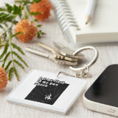 Laat me zweven in mijn eigen ruimte sleutelhanger (Voorkant Rechts)