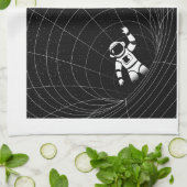 Laat me zweven in mijn eigen ruimte theedoek (Gevouwen)