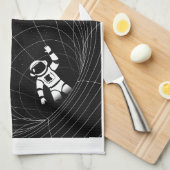 Laat me zweven in mijn eigen ruimte theedoek (Quarter Fold)