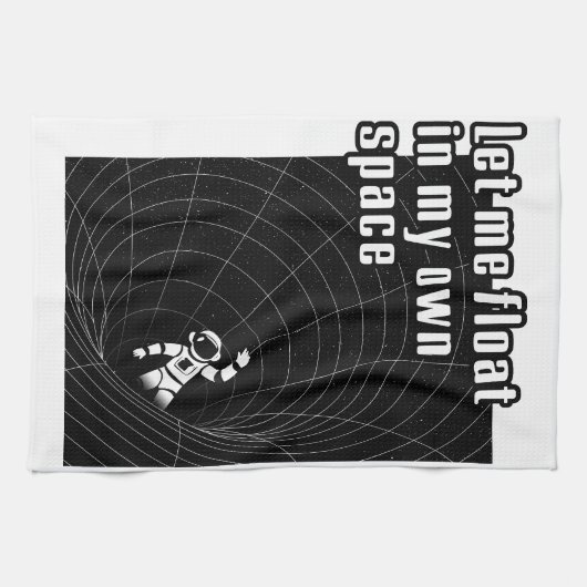 Laat me zweven in mijn eigen ruimte theedoek (Horizontaal)