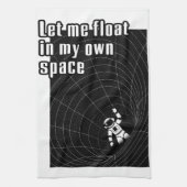 Laat me zweven in mijn eigen ruimte theedoek (Verticaal)