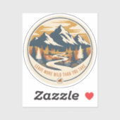 Laat meer wild achter dan je meeneemt sticker (Vel)
