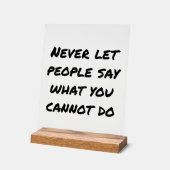 Laat mensen nooit acrylverf zeggen acryl bord (Hoek)