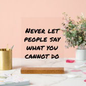 Laat mensen nooit acrylverf zeggen acryl bord (Huwelijk)