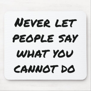 Laat mensen nooit Muismat zeggen