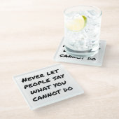 Laat mensen nooit Onderzetter zeggen (Schuin)