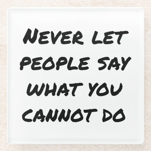 Laat mensen nooit Onderzetter zeggen (Voorkant)