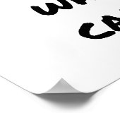 Laat mensen nooit Poster zeggen (Hoek)