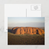 Laat middaglicht op Uluru / Ayers Rock, Briefkaart (Voorkant / Achterkant)