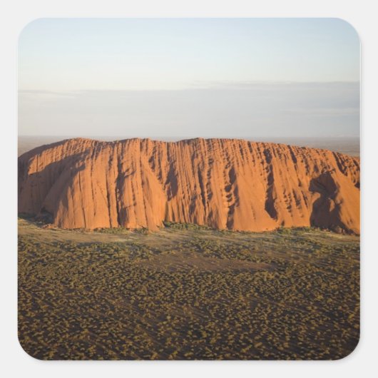 Laat middaglicht op Uluru / Ayers Rock, Vierkante Sticker (Voorkant)