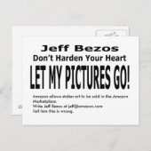 Laat mijn Afbeeldingen gaan! Briefkaart (Voorkant / Achterkant)