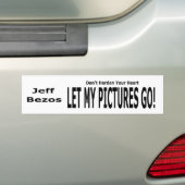 Laat mijn Afbeeldingen gaan! Bumpersticker (Op auto)