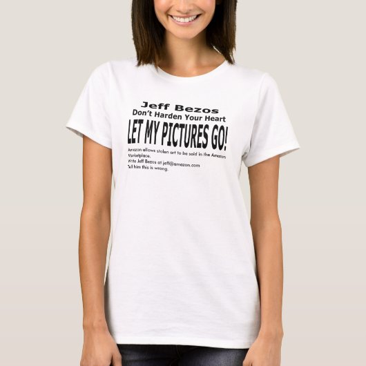 Laat mijn Afbeeldingen gaan! T-shirt (Voorkant)