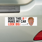 Laat mijn auto er groot uitzien - bumpersticker (Op auto)