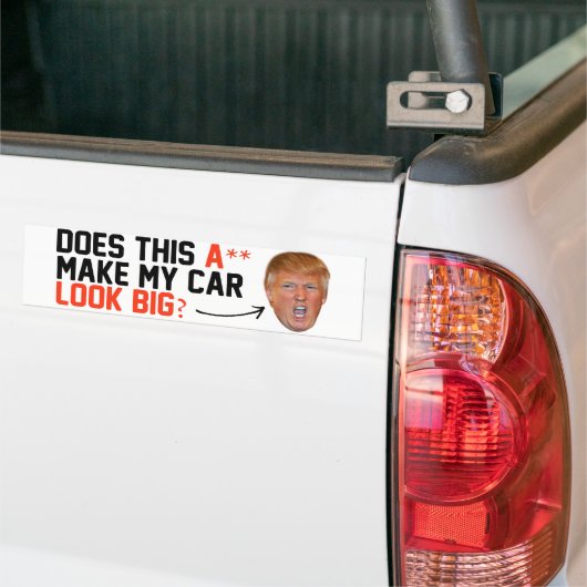 Laat mijn auto er groot uitzien - bumpersticker (Op Truck)