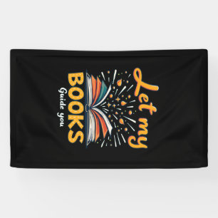Laat mijn boeken je leiden - inspirerend leesontwe spandoek