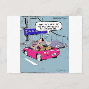 Laat Mijn Hart In San Francisco Grappige Cadeaus & Briefkaart