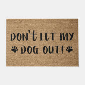 Laat mijn hond niet uit deurmat (Voorkant)