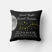 Laat mijn Licht 's ochtends en 's nachts gillen Kussen (Achterkant)