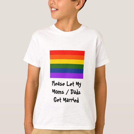 Laat mijn moeders vaders trouwen t-shirt (Voorkant)