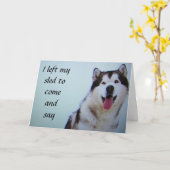 "LAAT MIJN SLAND ZEGGEN" GEBEUREN OP BIRTHDAAG KAART (Gele Bloem)