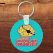 Laat Mijn Sprinkles Piraat Cupcake Rillen Sleutelhanger (Voorkant)