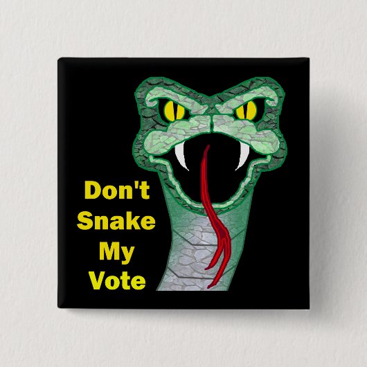 Laat mijn stem niet verpesten vierkante button 5,1 cm (Voorkant)