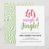 Laat Mingle en Jingle de Uitnodiging van de Kerst  (Voorkant / Achterkant)