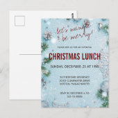 Laat Mingle en Wees vrolijk kerstfeest uitnodigen Briefkaart (Voorkant / Achterkant)