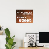 Laat mislukking niet het laatste woord-Klasse Post Poster (Thuiskantoor)