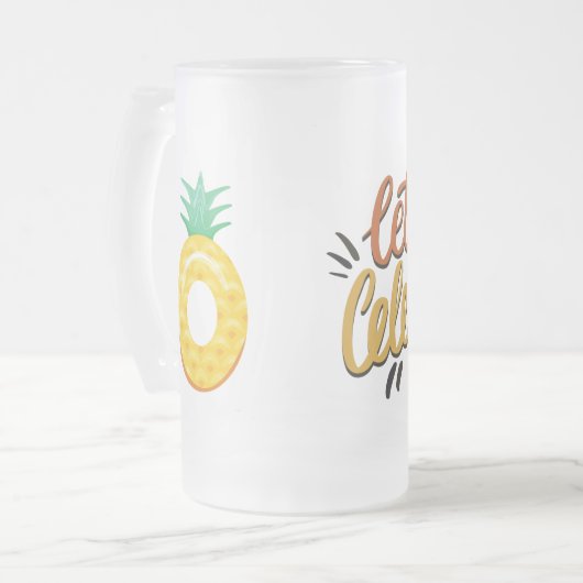 Laat mok gevierd door vriesmiddel (Voorkant links)