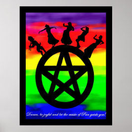 Laat muziek van een paneuropese gids u poster