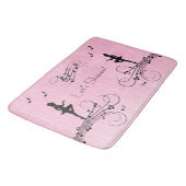 Laat Muziekdesign Roze Douche Badmat (Gekanteld)