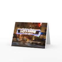 Laat - nacht met het Wenskaart van David Letterman