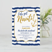 Laat nauti kust vrijgezellenweekend kaart (Staand voorkant)