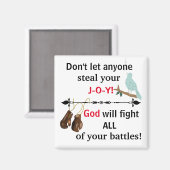 Laat niemand je Joy sturen! Magneet (Voorkant / Achterkant)