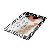 "Laat niemand je mond snoeren!" Badmat (Gekanteld)