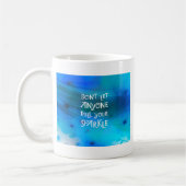 Laat niemand je mond snoeren koffiemok (Links)