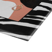 "Laat niemand je mond snoeren!" Snijplank (Hoek)