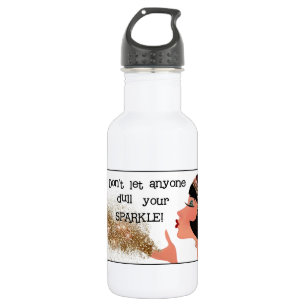 "Laat niemand je mond snoeren" Waterfles