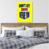 Laat niet de groeven u het Verplette Canvas bepale Afdruk (Insitu (Slaapkamer))