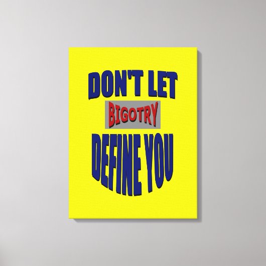 Laat niet de groeven u het Verplette Canvas bepale Afdruk (Voorkant)