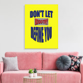 Laat niet de groeven u het Verplette Canvas bepale Afdruk (Insitu (Woonkamer))
