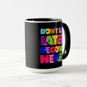 Laat niet later nooit Motivatie Citaat worden Mok (Voorkant rechts)