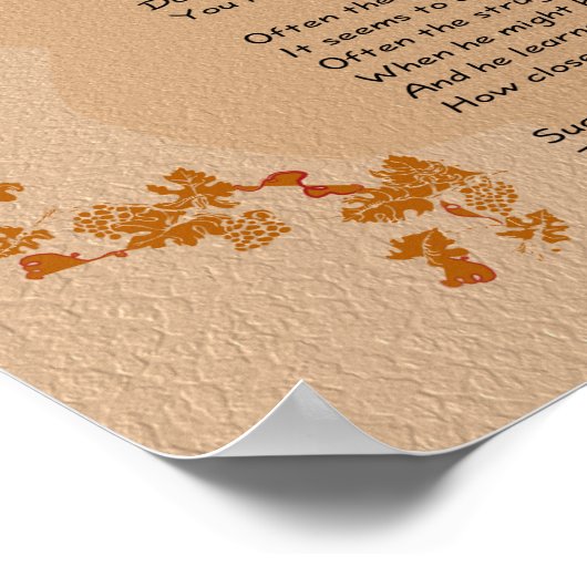 Laat niet met gedicht af - kunstdruk poster (Hoek)