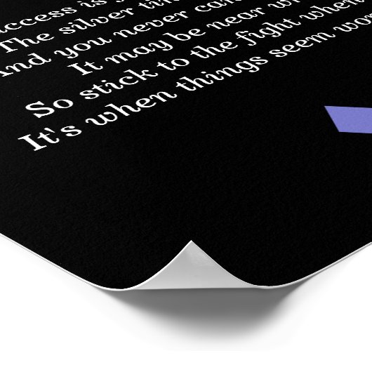 Laat niet met gedicht af - kunstdruk poster (Hoek)