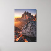 Laat Niets Anders Dan Voetafdrukken Achter Canvas Afdruk (Voorkant)